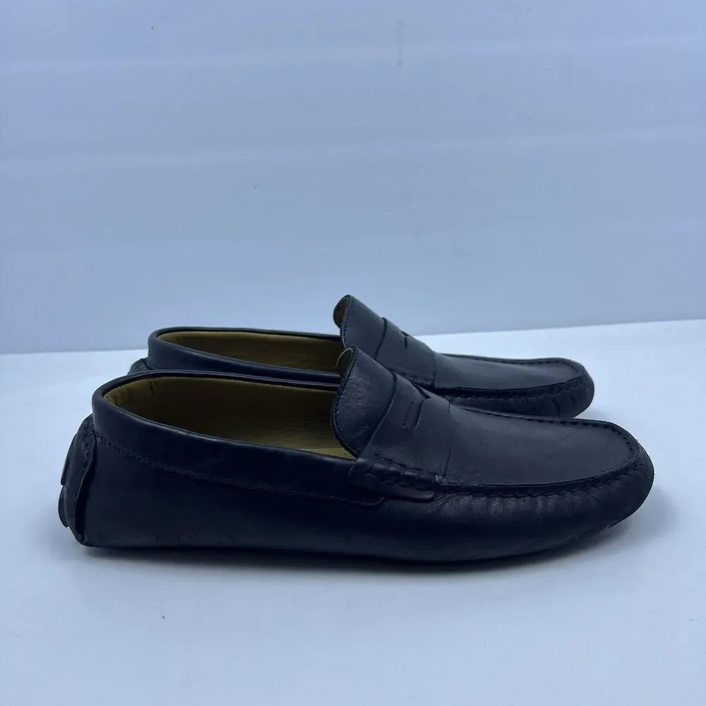 Vince Camuto Esmail Black Leather Slip On Driving Loafers Men's Size 8.5 M